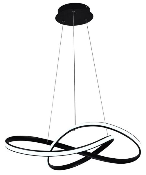 Lustră LED dimabilă pe cablu Brilagi COSMOWAVE LED/70W/230V 3000-6500K negru + telecomandă