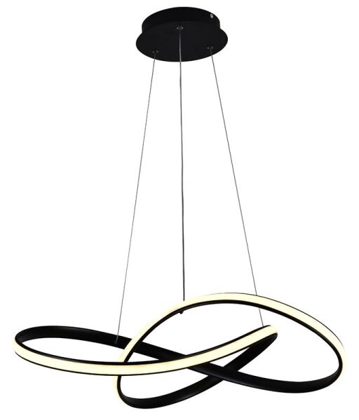 Lustră LED dimabilă pe cablu Brilagi COSMOWAVE LED/70W/230V 3000-6500K negru + telecomandă
