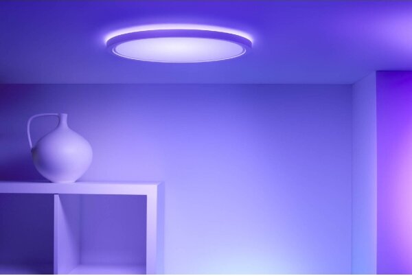 WiZ - Plafonieră LED RGB SUPERSLIM dimabilă 22W 230V Wi-Fi albă