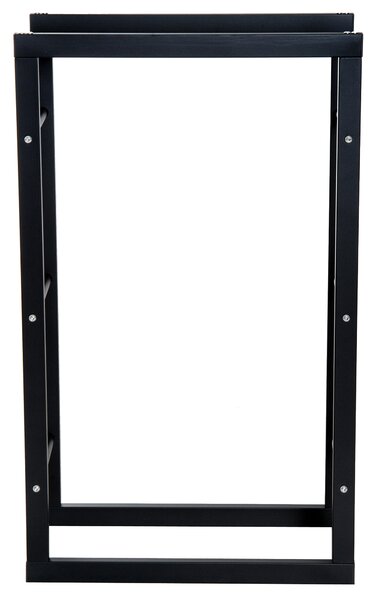 HOMCOM Suport Lemne pentru Interior și Exterior din Țevi de Fier, Capacitate 100 kg, 60x25x100 cm | Aosom Romania