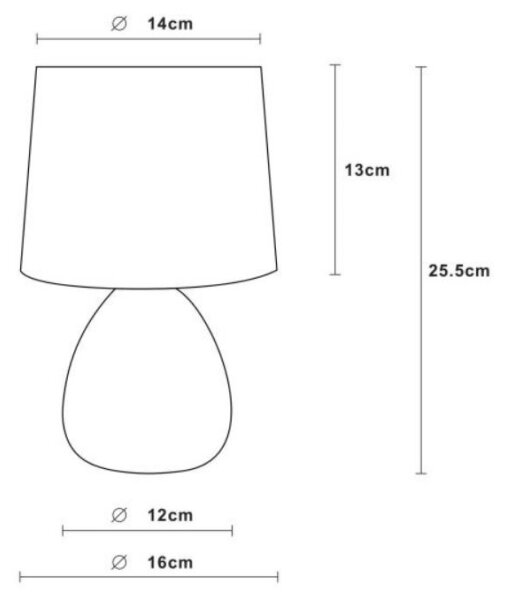 Lampă de masă MARMO 1xE14/40W/230V alb Lucide 47508/81/31