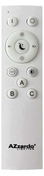 Plafonieră LED dimabilă SANTANA LED/50W/230V maro Azzardo AZ4993 + telecomandă