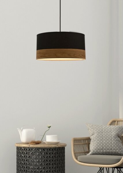Lustră pe cablu PORTO 1xE27/60W/230V negru/maro