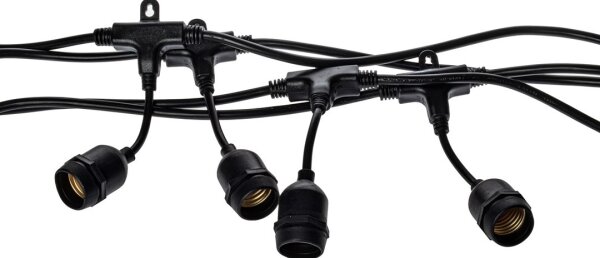 Lanț decorativ de exterior GARLAND 10xE27/15W/230V 10m IP44