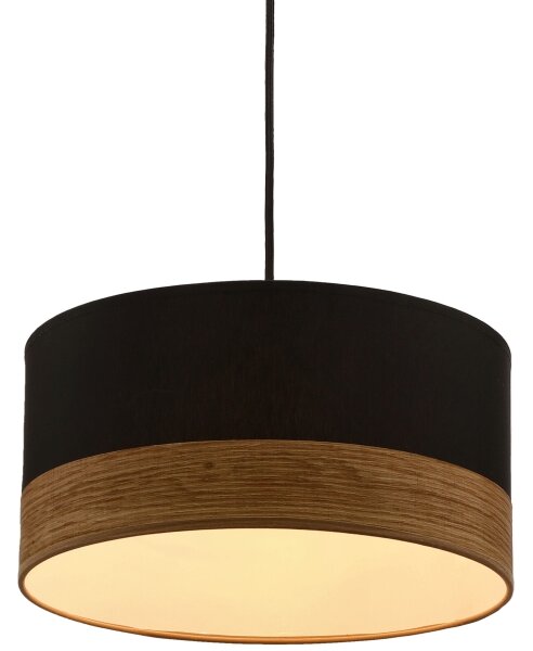 Lustră pe cablu PORTO 1xE27/60W/230V negru/maro