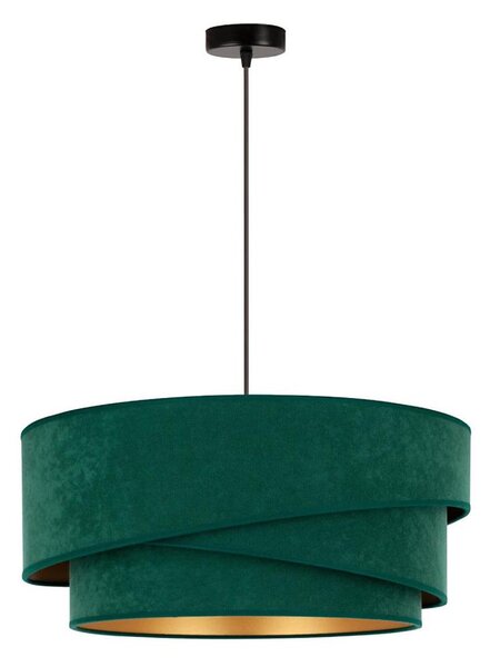 Lustră pe cablu Duolla KOBO 1xE27/15W/230V d. 45 cm verde/auriu