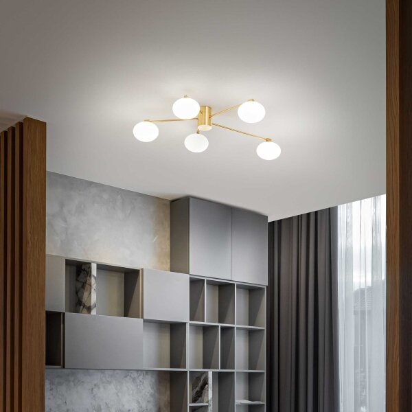Lustră LED aplicată HERMES 5xG9/3W/230V Ideal Lux