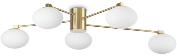 Lustră LED aplicată HERMES 5xG9/3W/230V Ideal Lux