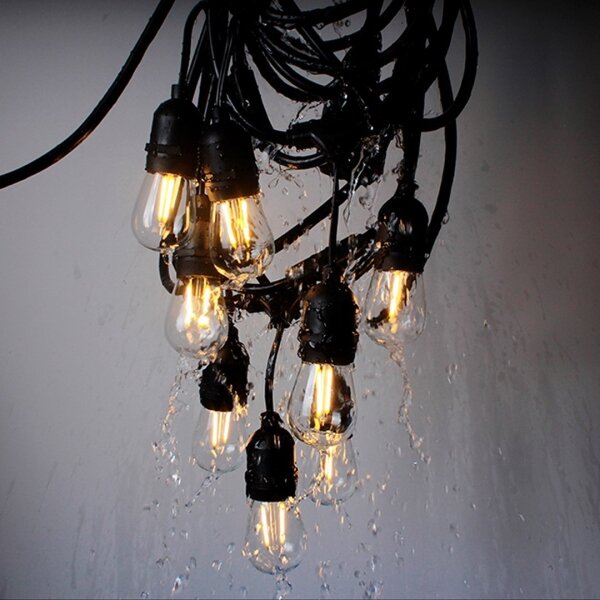 Lanț decorativ de exterior GARLAND 10xE27/15W/230V 10m IP44