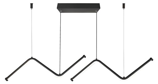 Lustră LED pe cablu LED/12W/230V 4000K negru