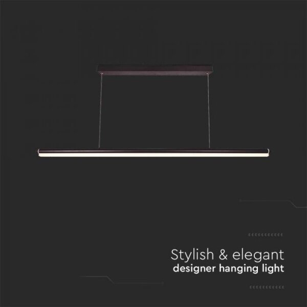 Lustră LED pe cablu LED/23W/230V 4000K 120 cm negru