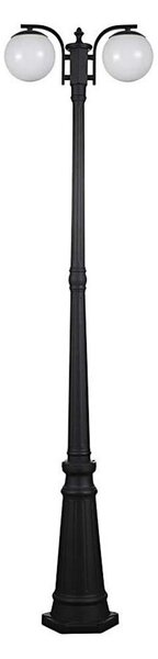 Lampă de exterior neagră 2xE27/60W/230V IP44 199 cm