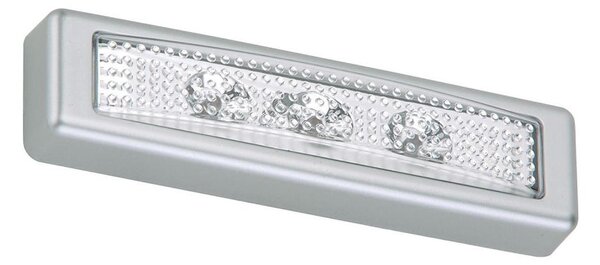 Corp de iluminat LED tactil de orientare LERO LED/0,18W/3xAAA argintiu Briloner 2689-034