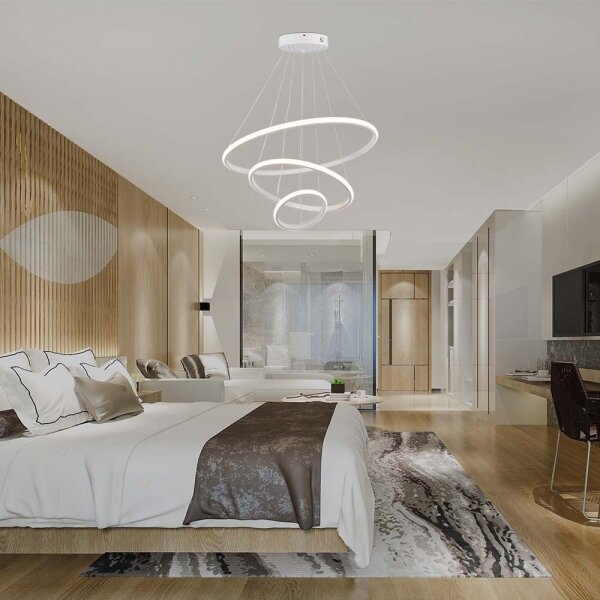 Lustră LED pe cablu LED/32W/230V 3000K alb