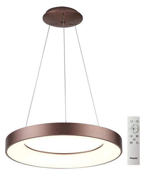 Azzardo AZ5011 - Lustră LED dimabilă pe cablu SANTANA LED/80W/230V maro + + telecomandă