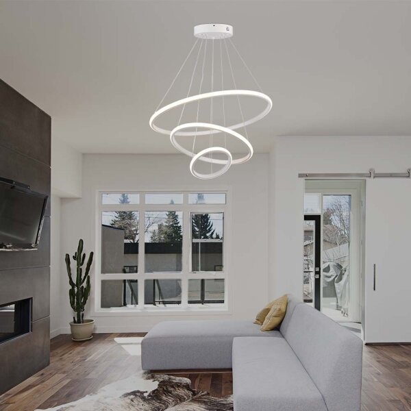Lustră LED pe cablu LED/32W/230V 3000K alb
