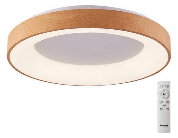 Plafonieră LED dimabilă SANTANA LED/50W/230V maro Azzardo AZ4993 + telecomandă
