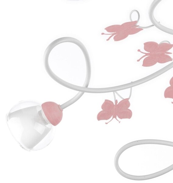 Lustră aplicată pentru copii BUTTERFLY 5xE14/6W/230V ONLI