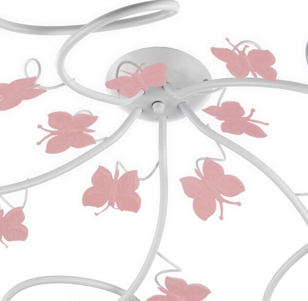 Lustră aplicată pentru copii BUTTERFLY 5xE14/6W/230V ONLI