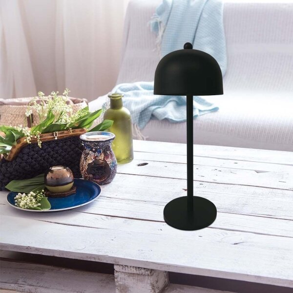 Lampă de birou LED reglabilă, reîncărcabilă, 1W, 5V, 3000-6000K, 1800 mAh, negru