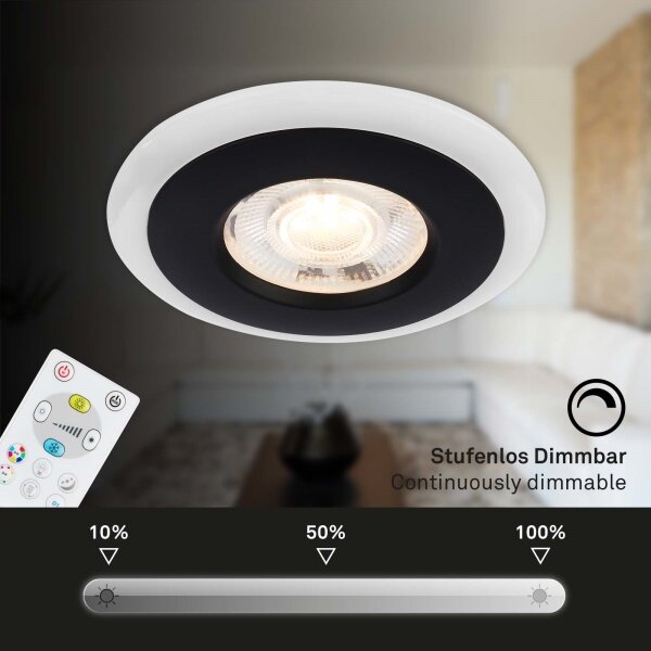 SET 3x corp de iluminat LED RGBW dimabil pentru baie LED/5W/230V IP44 Briloner + telecomandă