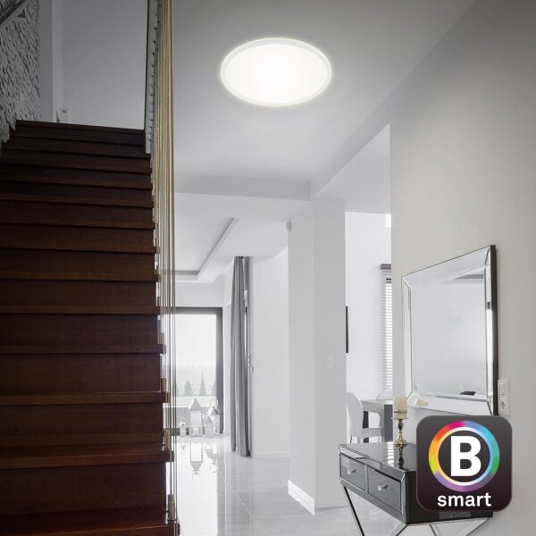 Plafonieră LED dimabilă SLIM LED/22W/230V Wi-Fi Tuya Brilo + telecomandă