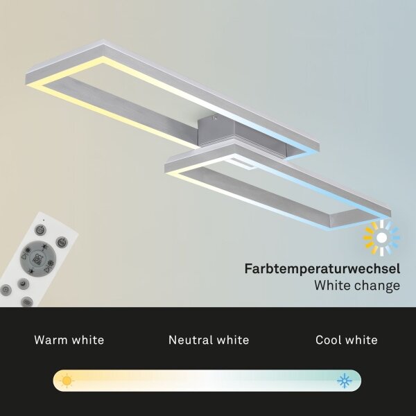 Lustră LED RGBW dimabilă aplicată FRAME 2xLED/21W/230V 2700-6500K Brilo + telecomandă