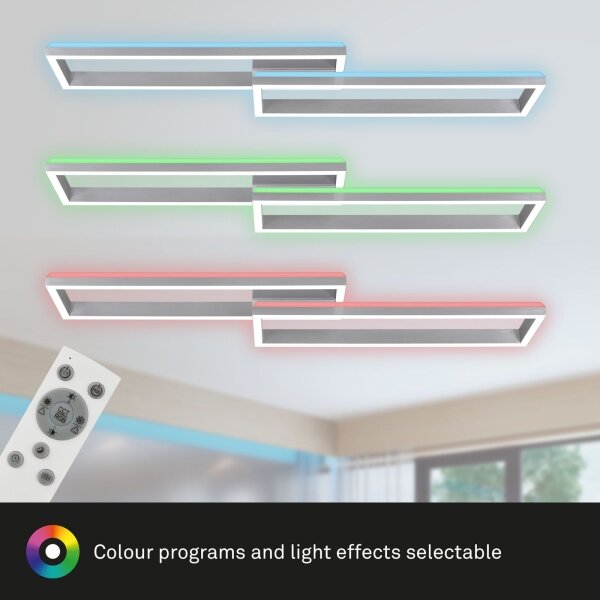 Lustră LED RGBW dimabilă aplicată FRAME 2xLED/21W/230V 2700-6500K Brilo + telecomandă