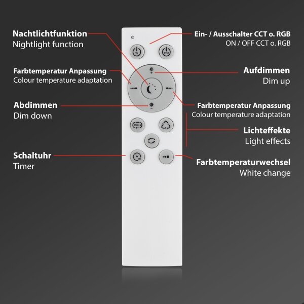 Plafonieră RGBW dimabilă STARRY SKY LED/24W/230V Brilo + telecomandă