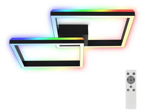 Lustră LED RGBW dimabilă aplicată FRAME 2xLED/17W/230V 2700-6500K Brilo + telecomandă