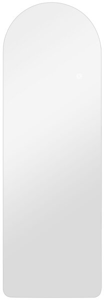 HOMCOM Oglindă de Perete în Formă de Arc cu Iluminare LED, Control Tactil și Sticlă Călită, 40x3x120 cm, Transparentă | Aosom Romania
