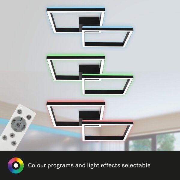 Lustră LED RGBW dimabilă aplicată FRAME 2xLED/17W/230V 2700-6500K Brilo + telecomandă