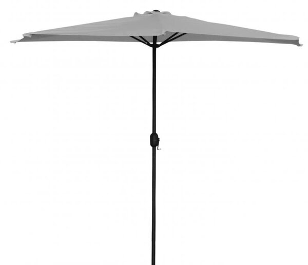 Umbrela pentru balcon gri 2.7 m, cadru otel