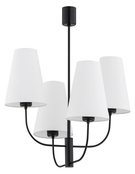 Lustră pe tijă SAFIANO 4xE27/15W/230V negru Argon 1822