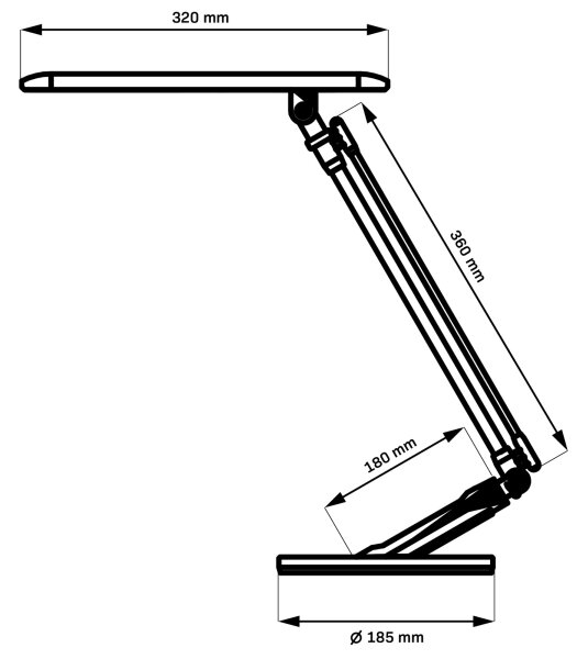 Lampă LED tactilă dimabilă OPTIMUM LED/7W/230V 3000/4000/6000K alb