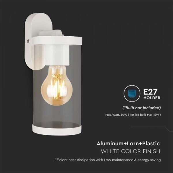 Aplică de exterior 1xE27/60W/230V IP44 alb