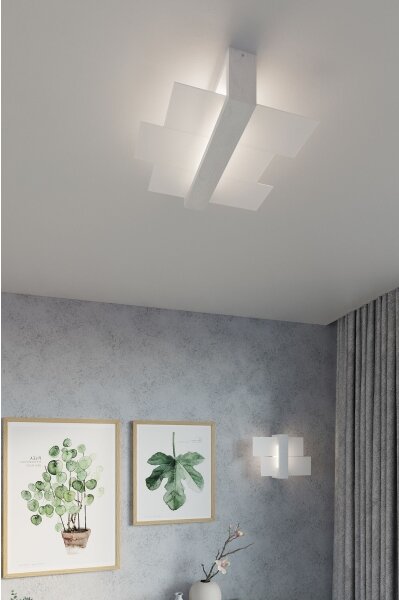 Aplică LED HERA 1xE27/7,5W/230V alb Brilagi