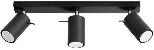 Spot LED ASMUS 3xGU10/7W/230V negru Brilagi