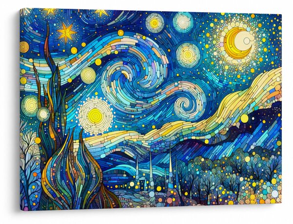 Tablou – Mozaic al nopții înstelate (70x50 cm)