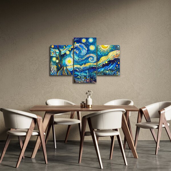 Tablou – Mozaic al nopții înstelate (90x60 cm)