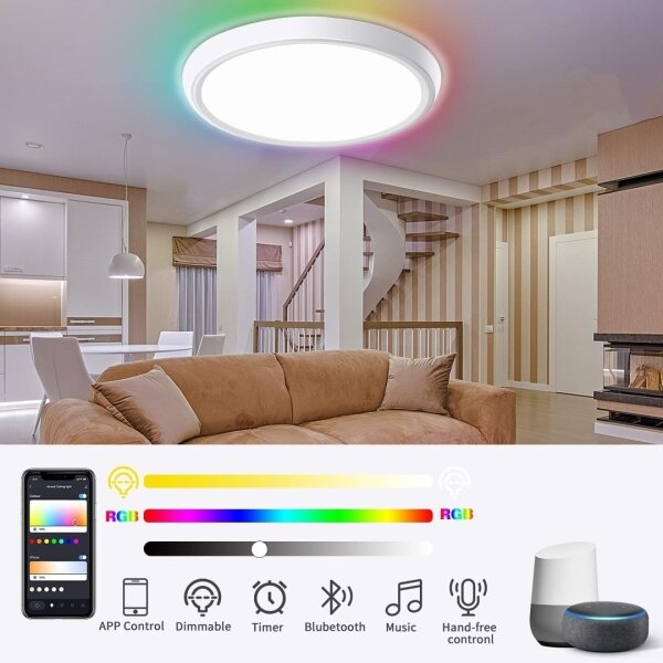 Immax NEO 07164-40 LED RGBCCT 50W/230V Wi-Fi Tuya + DO, lumina reglabilă