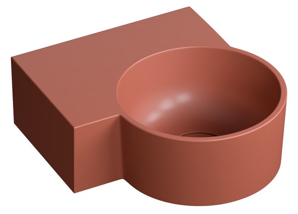 Omnires Ovo M+ lavoar 33x34 cm de colț clasică-de blat mat OVO335UWLTE