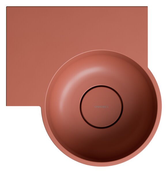 Omnires Ovo M+ lavoar 33x34 cm de colț clasică-de blat mat OVO335UWLTE