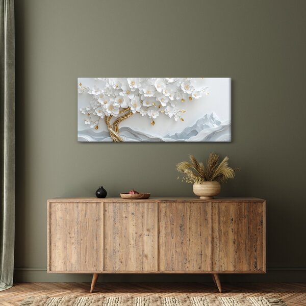 Tablou – Arborele vieții 3D elegant (120x50 cm)