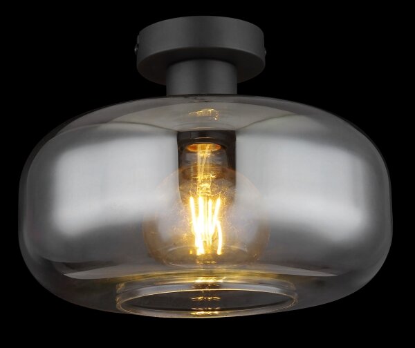 Lustră aplicată GIUSEPPE 1xE27/40W/230V gri Globo 15566D