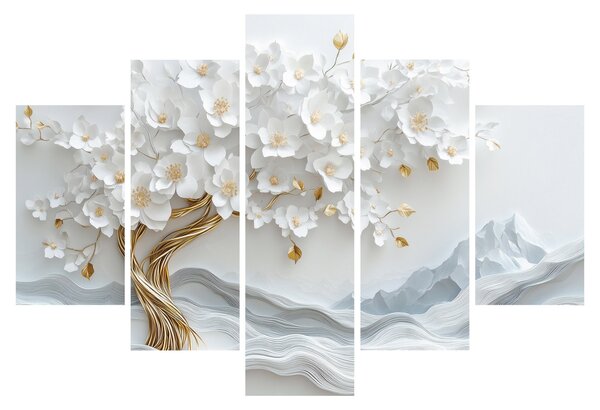 Tablou – Arborele vieții 3D elegant (150x105 cm)