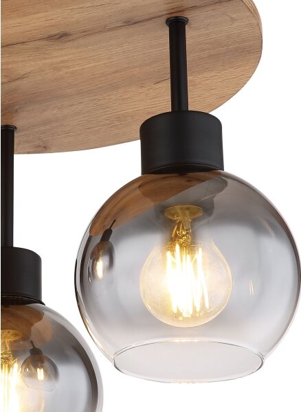 Lustră aplicată MOITAS 3xE27/40W/230V Globo 15656-3DR