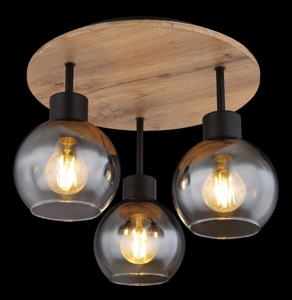 Lustră aplicată MOITAS 3xE27/40W/230V Globo 15656-3DR