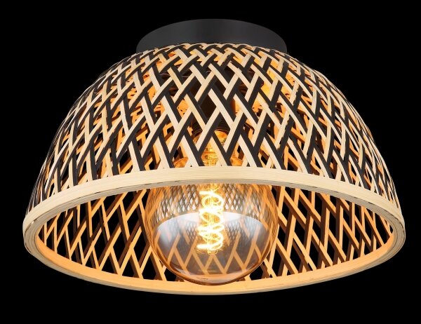 Lustră aplicată COLLY 1xE27/15W/230V bambus Globo 15767D