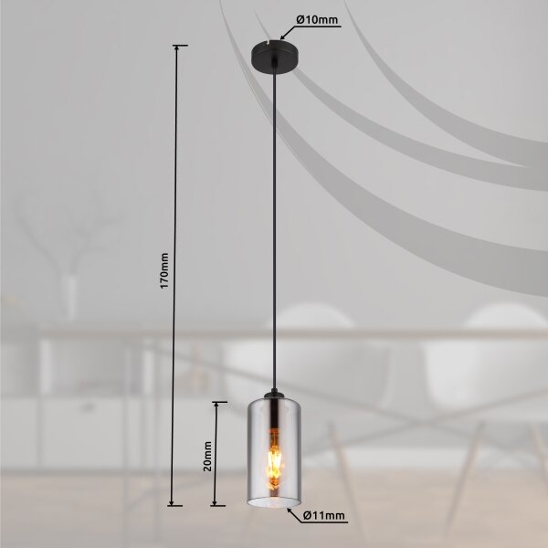 Lustră pe cablu OLLY 1xE27/25W/230V Globo 21002H